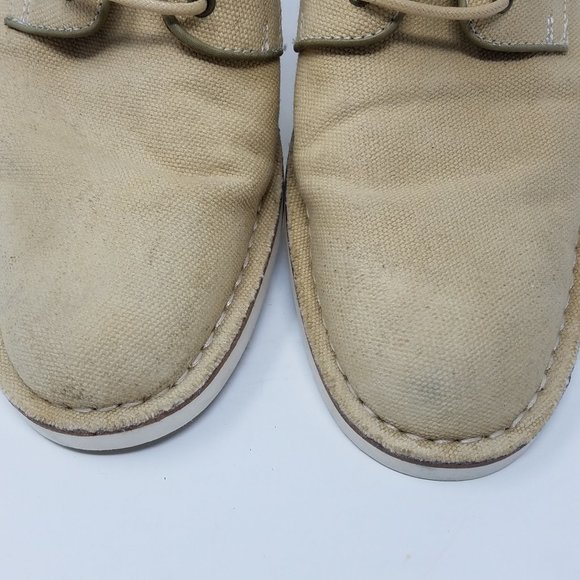 John Varvatos shoes tan canvas lace‎ up oxford 8M main image 5